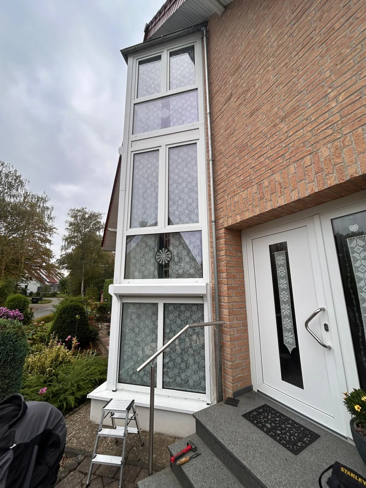 Verglasung am Hauseingang