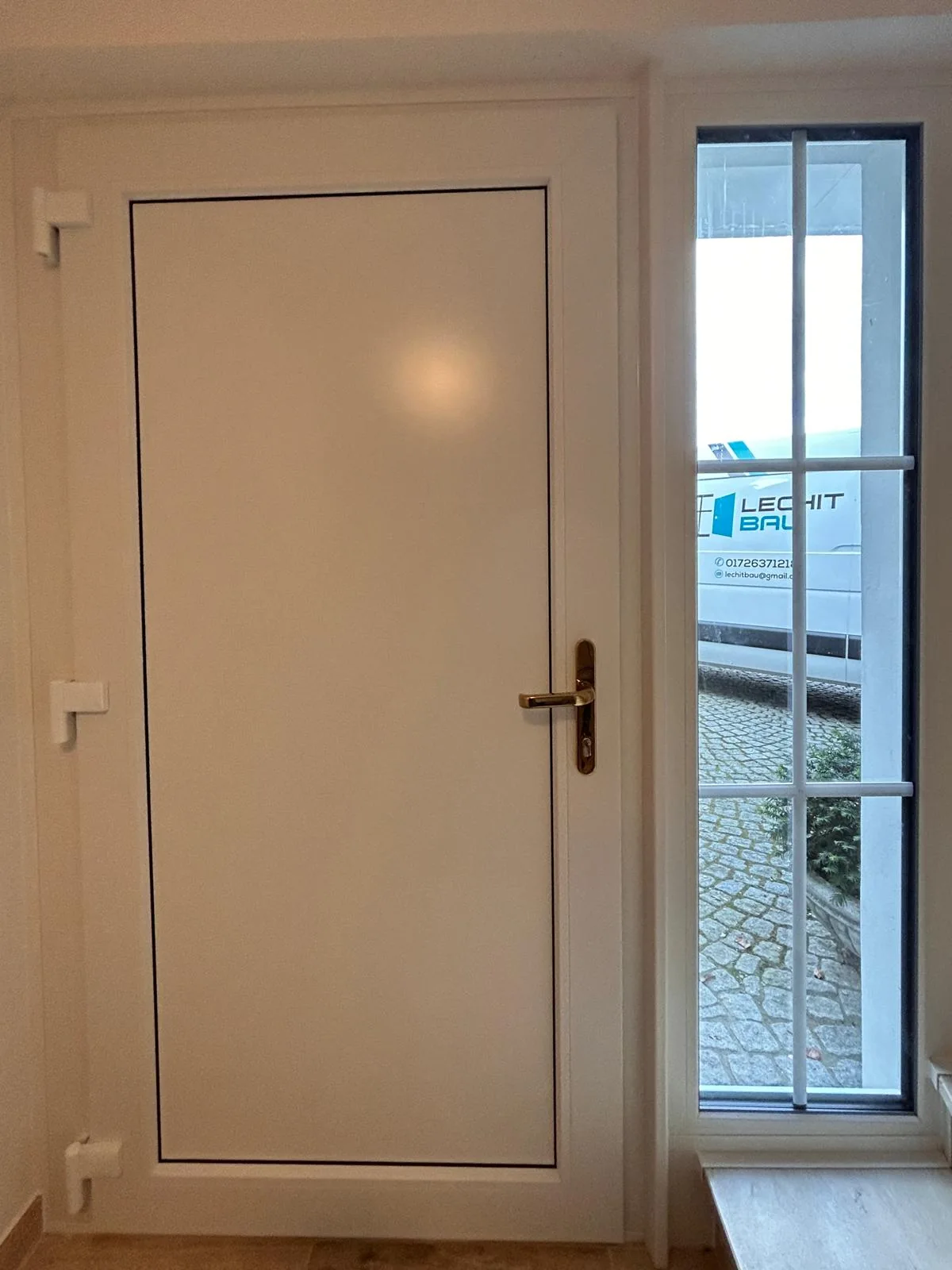 Haustür, Ansicht von innen